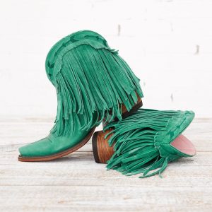 Spitfire Bootie in Turquoise by Lane Boot