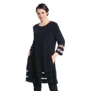 Plus Size Mesh Trim Tunic by IC Collection
