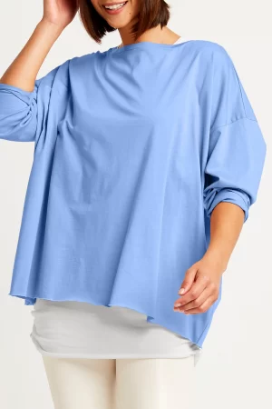 Boxy Tee in Blue Jay by Planet