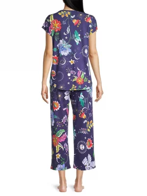 Aurora Borealis Crop Pajama Set