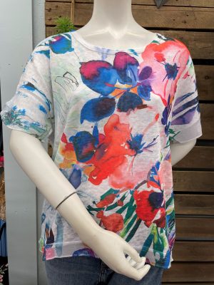 Floral Watercolor Top from Impulse