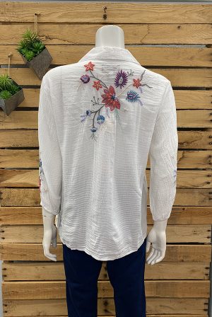 PHOEBE BUTTON FRONT EASY BLOUSE