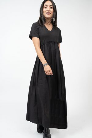 Black Midi Tee Dress