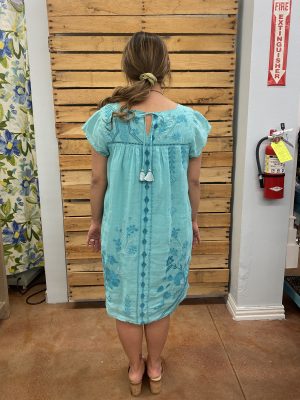 Willow Petal Sleeve Tunic Dress